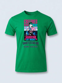 Personalised 90s Tee — irish green tee, front view