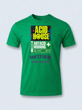 Personalised 90s Tee — irish green tee, front view