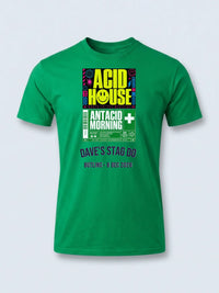 Personalised 90s Tee — irish green tee, front view