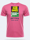 Personalised 90s Tee — pink tee, front view