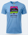 Personalised House of Garage Tee — carolina blue tee