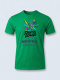 Personalised House of Garage Tee — irish green tee, front view