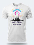 Personalised House of Garage Tee — white tee, front view