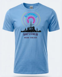 Personalised House of Garage Tee — carolina blue tee