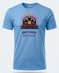 Personalised House of Garage Tee — carolina blue tee