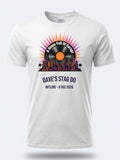 Personalised House of Garage Tee — white tee, front view