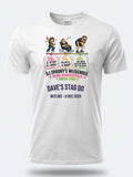 Personalised House of Garage Tee — white tee, front view