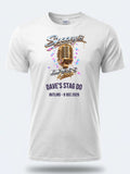 Personalised House of Garage Tee — white tee, front view