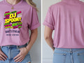 Personalised House of Garage Tee — azalea tee, front and back view