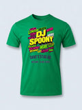 Personalised House of Garage Tee — irish green tee, front view
