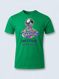 Personalised House of Garage Tee — irish green tee, front view