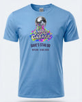 Personalised House of Garage Tee — carolina blue tee