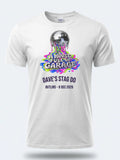 Personalised House of Garage Tee — white tee, front view