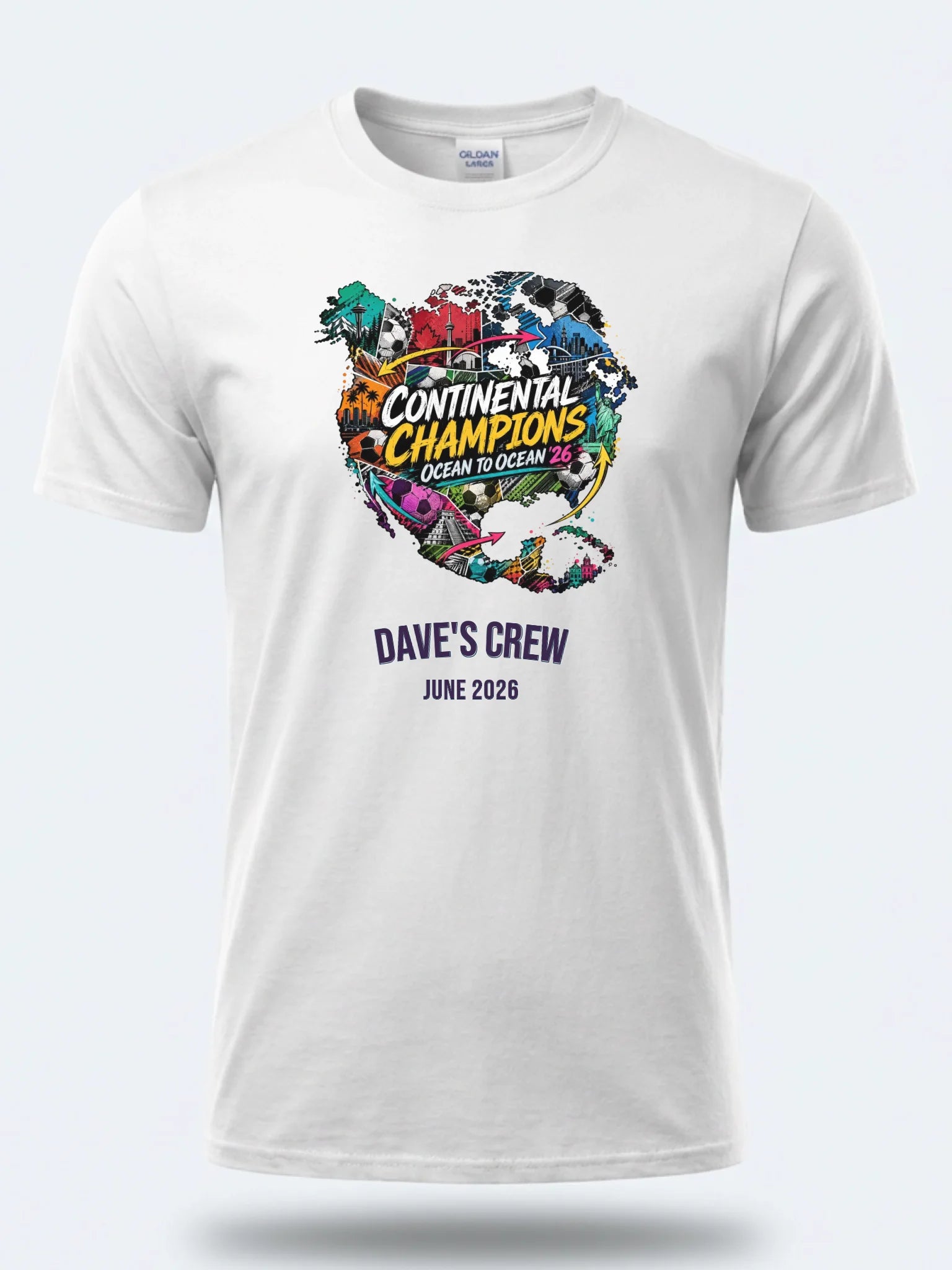 Gildan 64000 Mockup White front