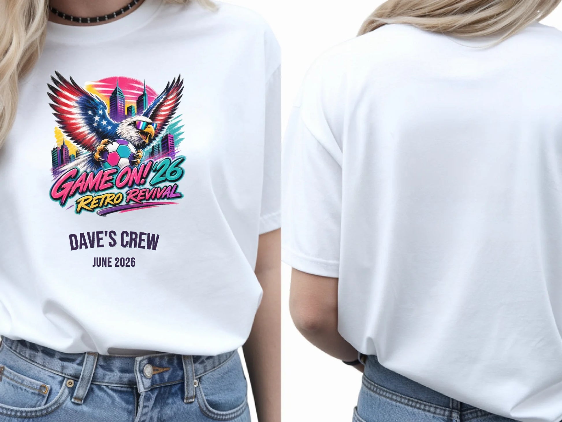41. Gildan 64000 White Tshirt Front & Back Mocku 640 W
