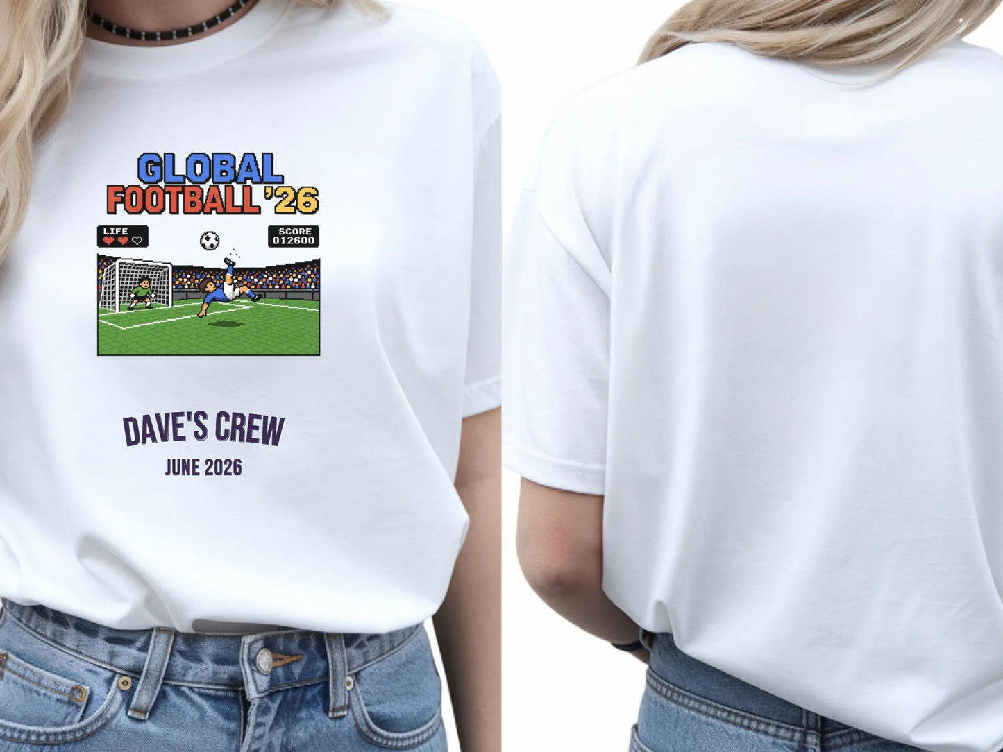 41. Gildan 64000 White Tshirt Front & Back Mocku 640 W
