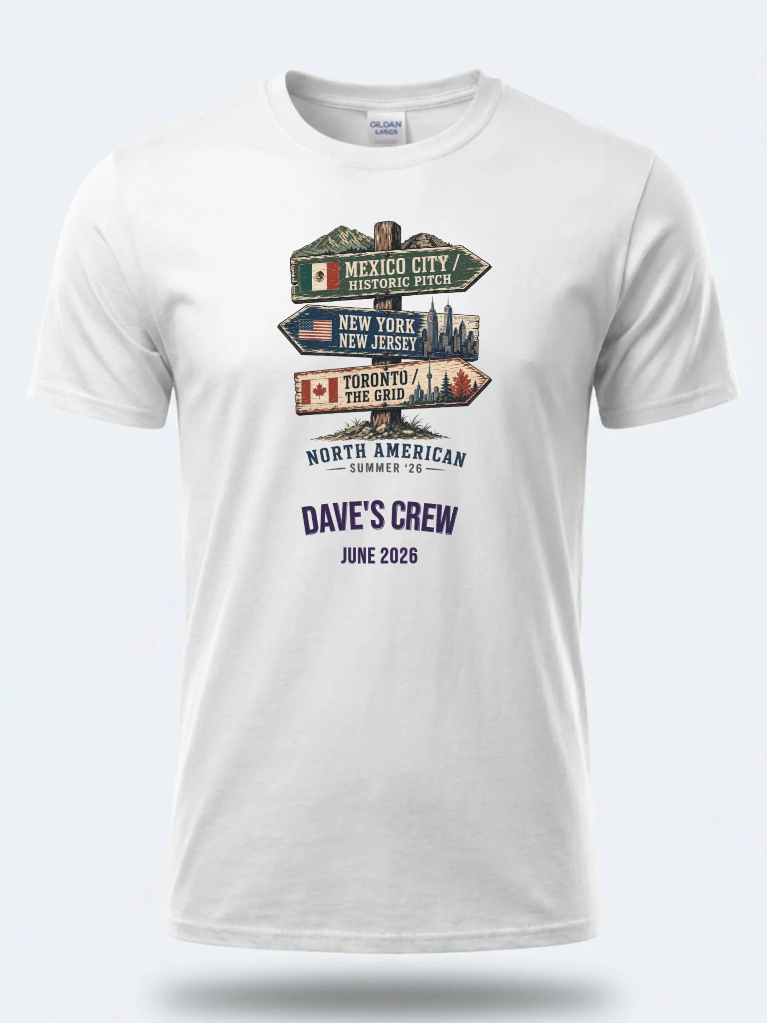 Gildan 64000 Mockup White front