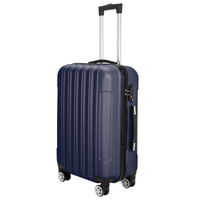 3 Pcs Suitcase Lightweight ABS Carry-on Hand Luggage 4 Spinner Wheels Trolley Case Dress Loud