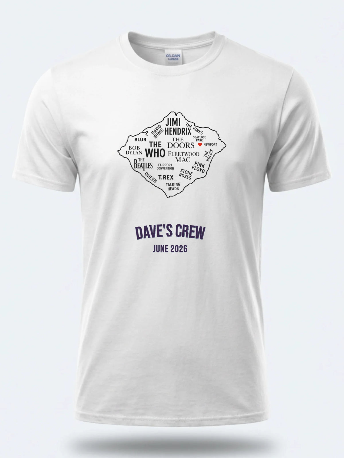 Gildan 64000 Mockup White front