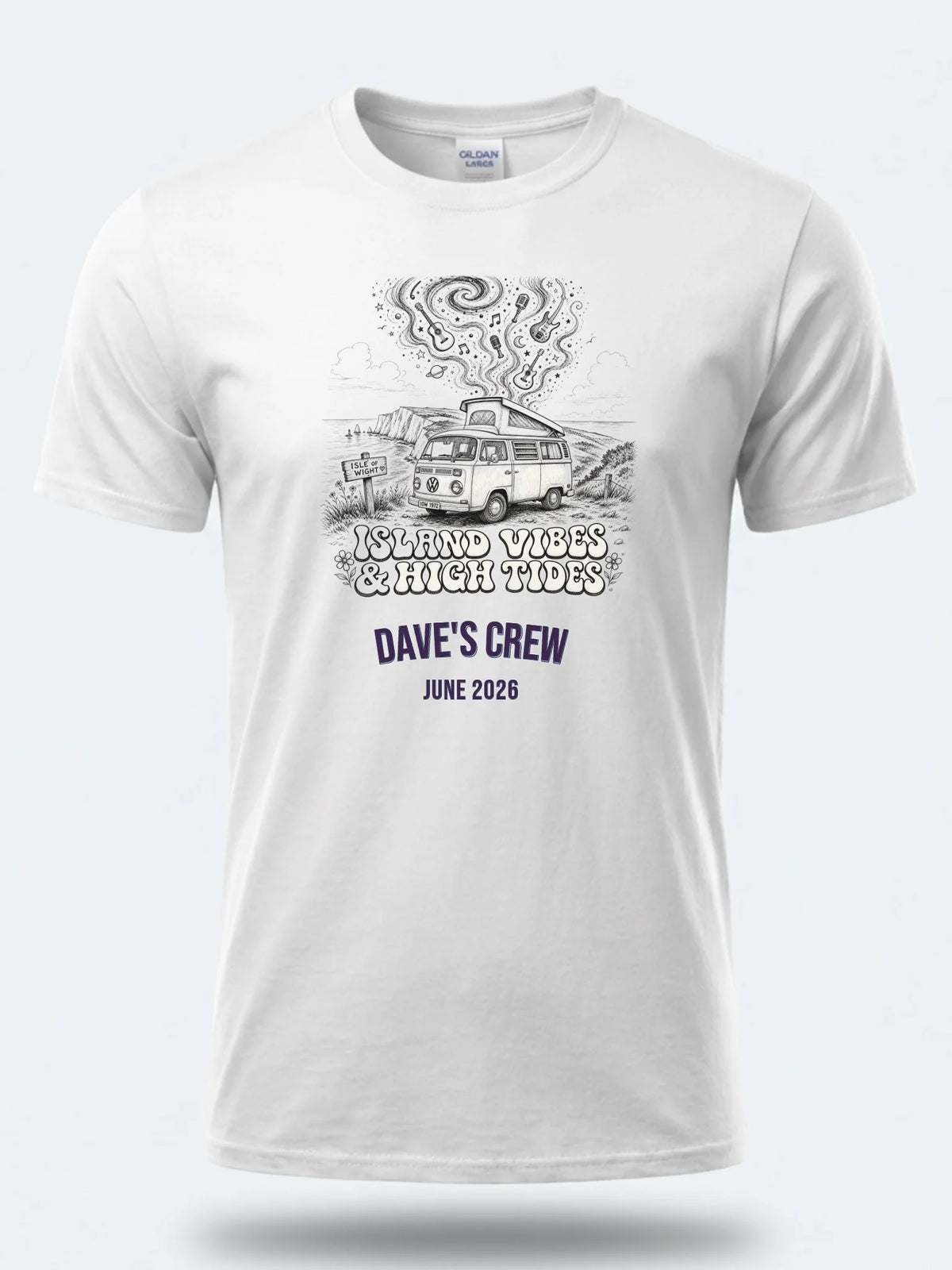 Gildan 64000 Mockup White front