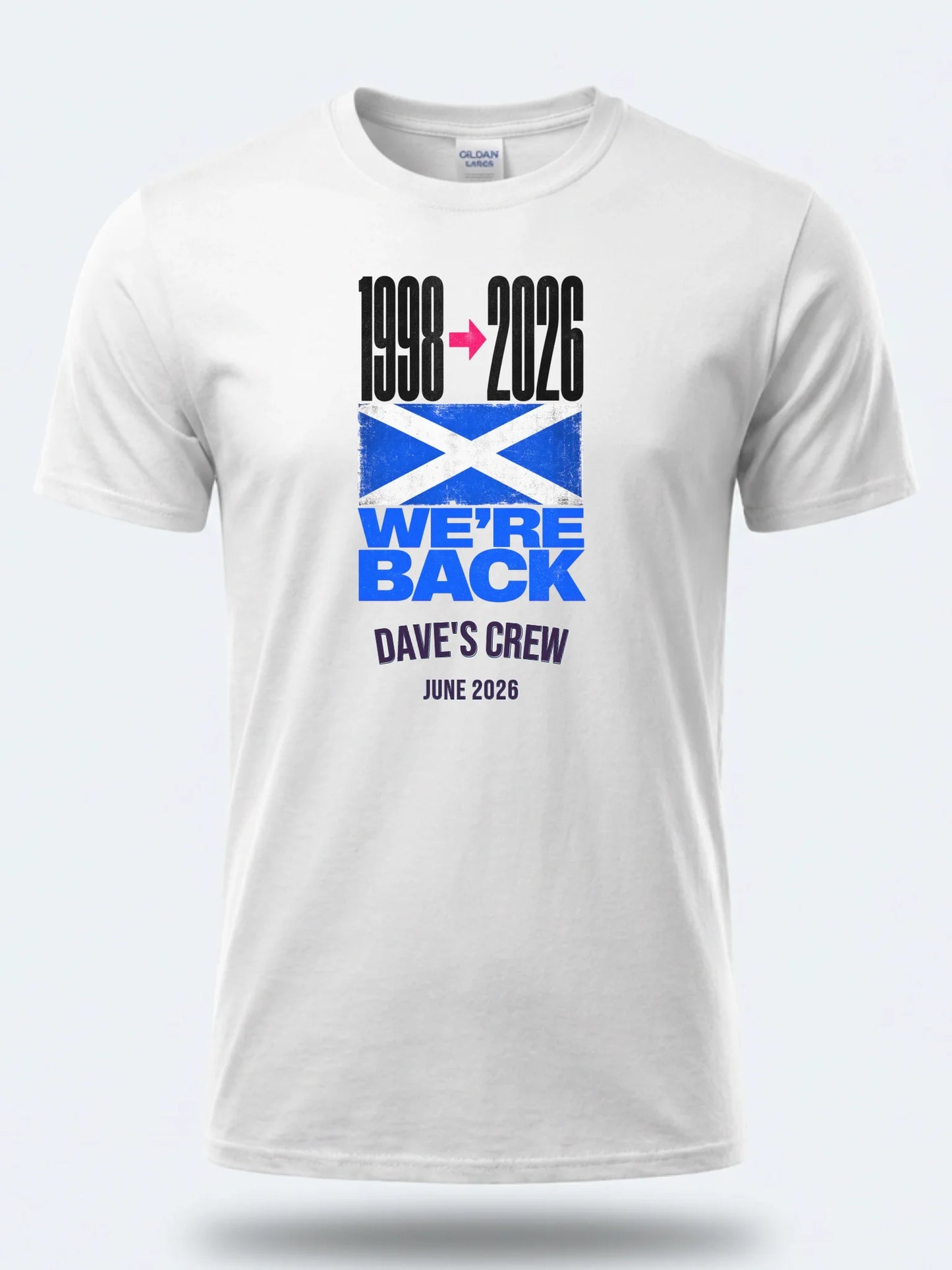 Gildan 64000 Mockup White front