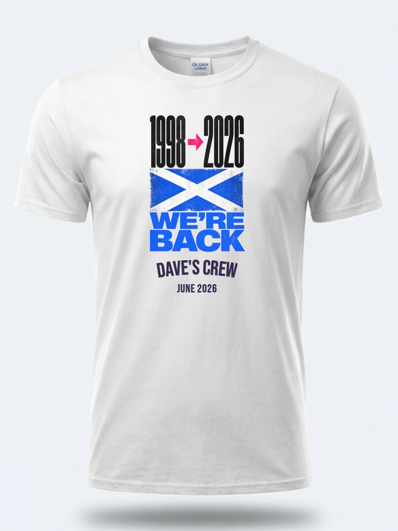 Gildan 64000 Mockup White front