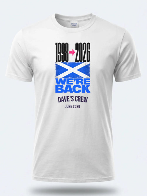 Personalised Summer of Soccer Tee | Scotland We're Back | Top