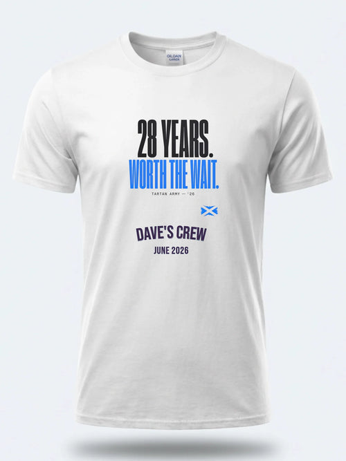 Personalised Summer of Soccer Tee | Scotland 28 years worth the wait | Top