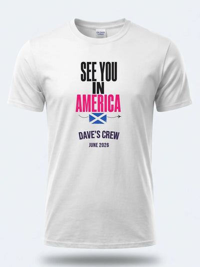 Personalised Summer of Soccer Tee | See you in America | Top