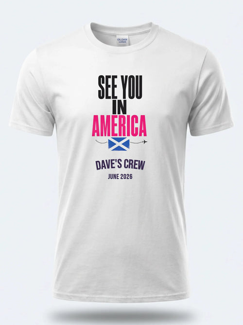 Personalised Summer of Soccer Tee | See you in America | Top