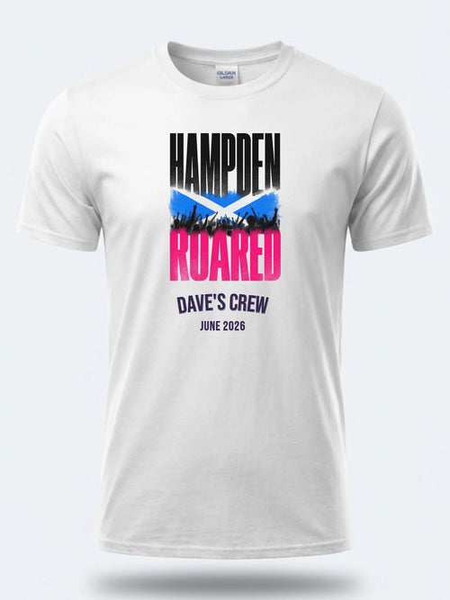 Personalised Summer of Soccer Tee | Scotland Hampden Roared | Top