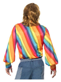 70s Colour Shirt, Rainbow Dress Loud