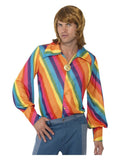 70s Colour Shirt, Rainbow Dress Loud