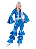 70s Dancing Dream Costume, Blue Dress Loud