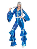 70s Dancing Dream Costume, Blue Dress Loud