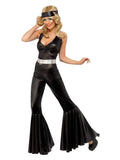 70s Diva Costume, Black Dress Loud