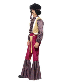70s Psychedelic Rocker Costume, Purple Dress Loud
