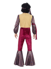 70s Psychedelic Rocker Costume, Purple Dress Loud