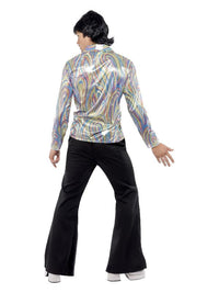 70s Retro Costume, Black Dress Loud