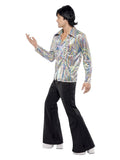 70s Retro Costume, Black Dress Loud
