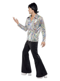 70s Retro Costume, Black Dress Loud