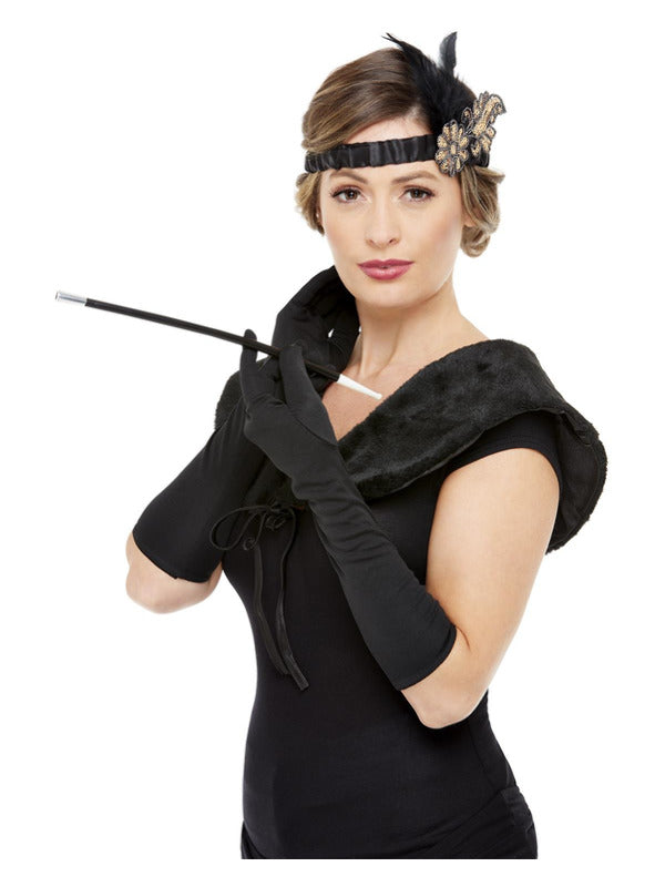 Deluxe 20s Accessories Kit, Black & Gold Dress Loud