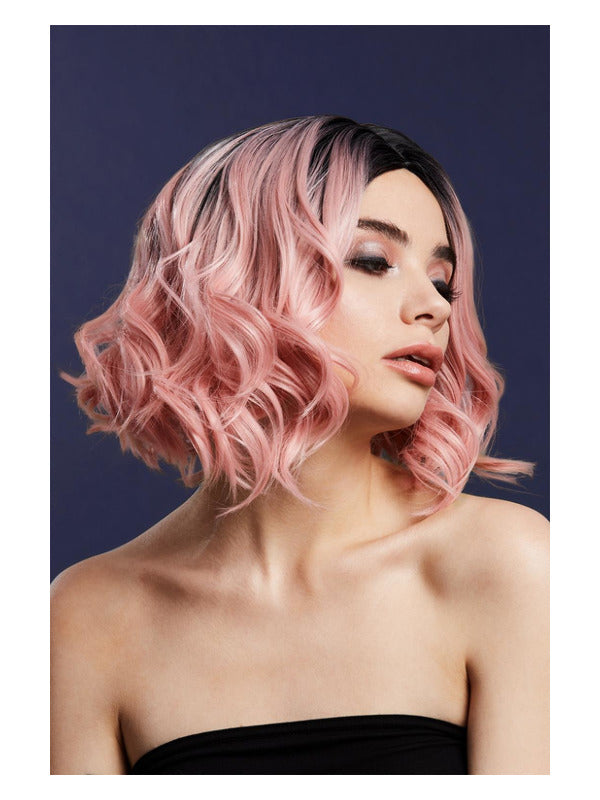 Fever Kourtney Wig, Two Toned Blend, Baby Pink Dress Loud