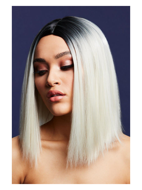 Fever Kylie Wig, Two Toned Blend, Ice Blonde Dress Loud