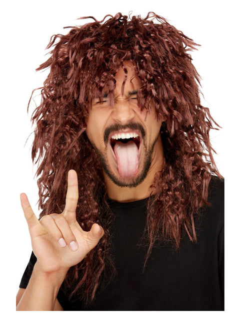 Hard Rocker Wig, Brown Dress Loud
