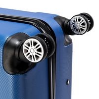 3 Pcs Suitcase Lightweight ABS Carry-on Hand Luggage 4 Spinner Wheels Trolley Case Dress Loud