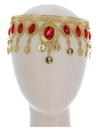 Grecian Gold & Ruby Headdress Dress Loud
