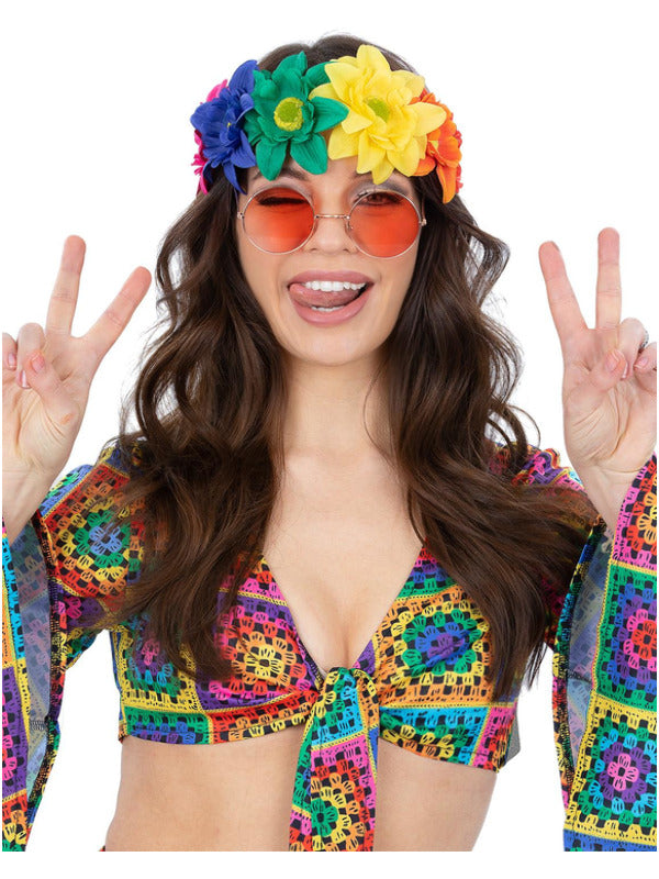 Rainbow Hippie Flower Crown Dress Loud