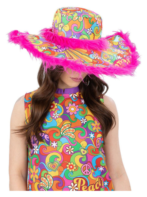 Summer of Love Hippie Sun Hat Dress Loud
