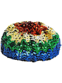 Sequin Beret, Rainbow Dress Loud